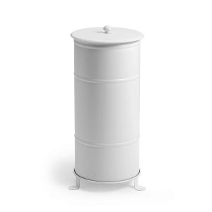 Prima Office Brooklyn Bin Single kierrätysastia jaloilla valkoinen