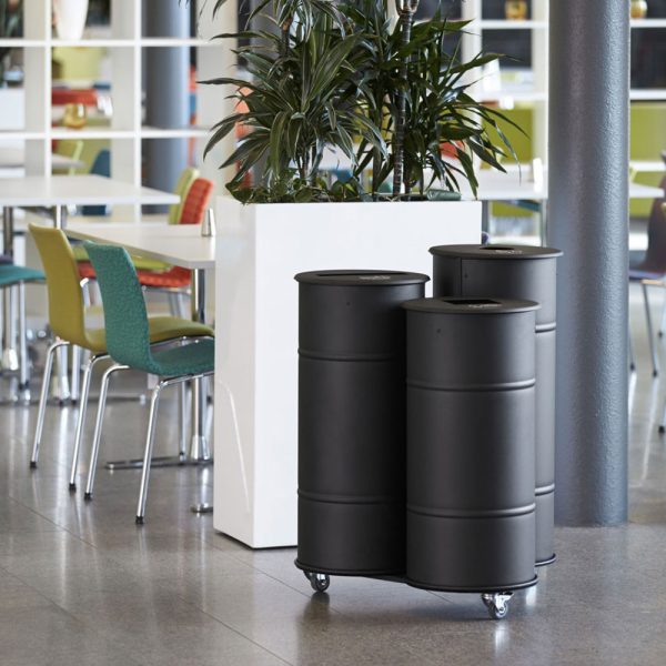 Prima Office Brooklyn Bin Triple kierrätysastia valkoinen - Image 3