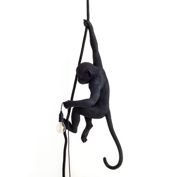 Seletti The Monkey Lamp Black Ceiling Version riippuvalaisin