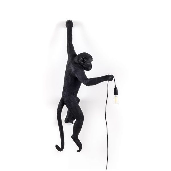 Seletti The Monkey Lamp Black Hanging Version Seinävalaisin