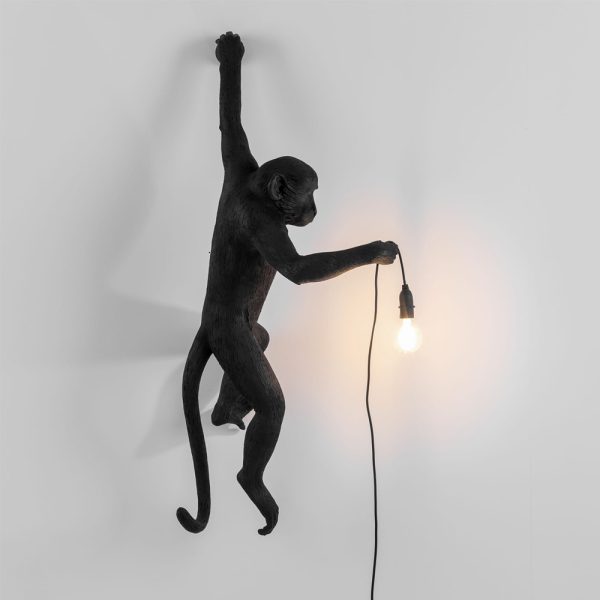 Seletti The Monkey Lamp Black Hanging Version Seinävalaisin - Image 6