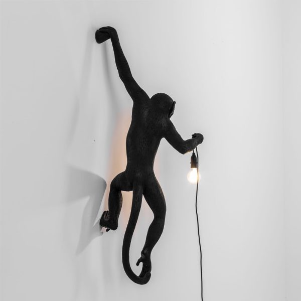 Seletti The Monkey Lamp Black Hanging Version Seinävalaisin - Image 3