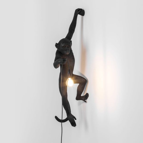 Seletti The Monkey Lamp Black Hanging Version Seinävalaisin - Image 5