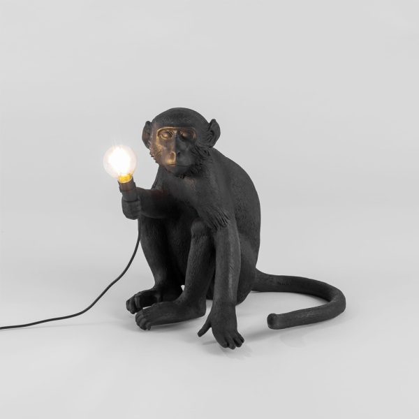 Seletti The Monkey Lamp Black Sitting Version pöytävalaisin / lattiavalaisin - Image 2