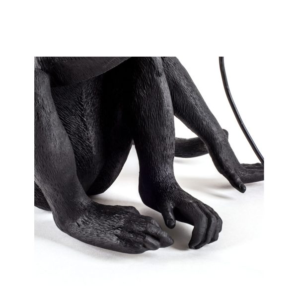 Seletti The Monkey Lamp Black Sitting Version pöytävalaisin / lattiavalaisin - Image 6