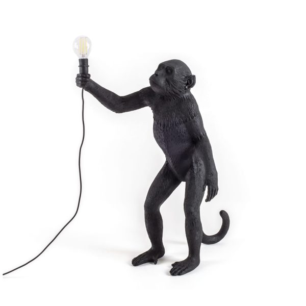 Seletti The Monkey Lamp Black Standing Version pöytävalaisin / lattiavalaisin