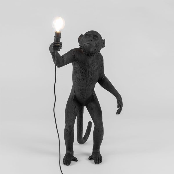 Seletti The Monkey Lamp Black Standing Version pöytävalaisin / lattiavalaisin - Image 4