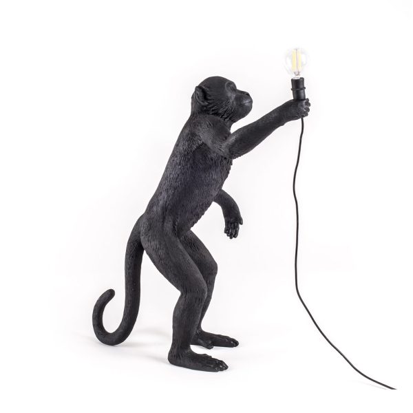 Seletti The Monkey Lamp Black Standing Version pöytävalaisin / lattiavalaisin - Image 5