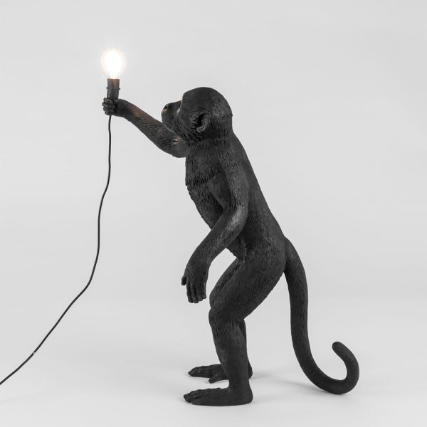 Seletti The Monkey Lamp Black Standing Version pöytävalaisin / lattiavalaisin - Image 8