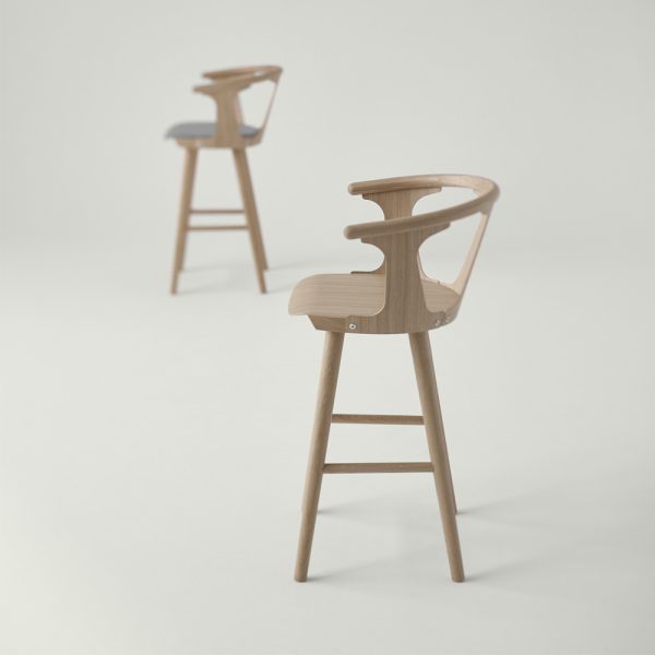 &Tradition In Between korkea baarituoli SK10 White oiled oak