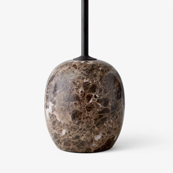 &Tradition Lato LN8 LN9 Warm Black powder coated steel top with Emparador marble base