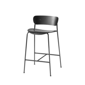 &Tradition Pavilion Barstoolr AV7 matala baarituoli Black Lacquered Oak