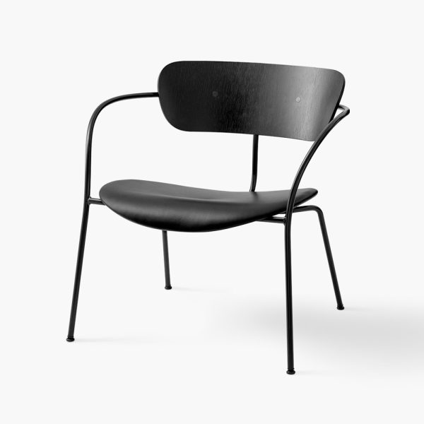 &Tradition Pavilion Lounge Chair AV6 Black Lacquered Oak