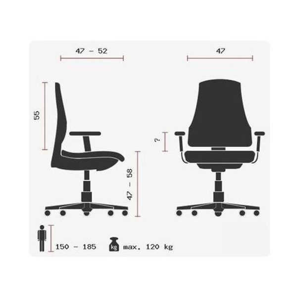 HJH Office Astra Base Fabric työtuoli - Image 13