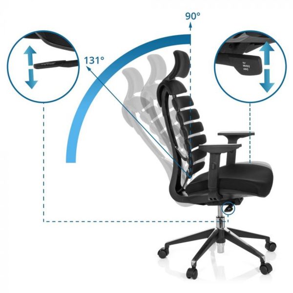 HJH Office Ergo Line Pro II Fabric työtuoli - Image 18