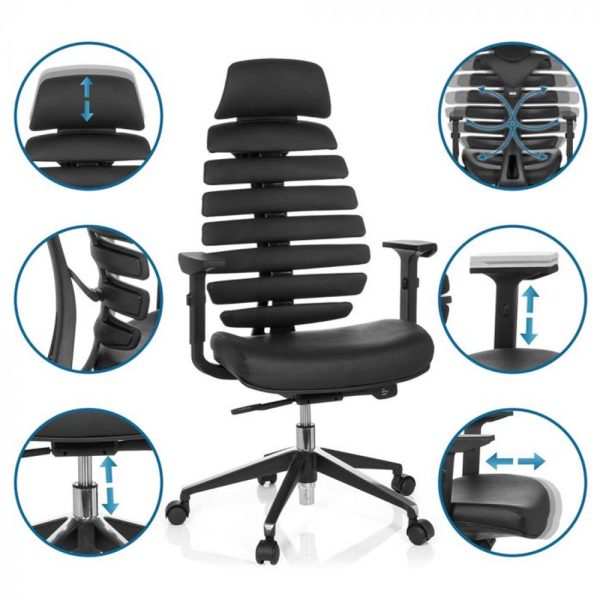 HJH Office Ergo Line Pro II Leather työtuoli - Image 15