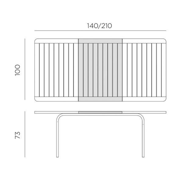 Nardi Alloro 140 Extensible jatkettava terassipöytä - Image 7