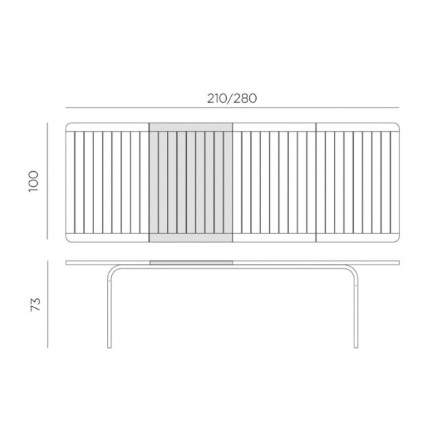 Nardi Alloro 210 Extensible jatkettava terassipöytä - Image 8