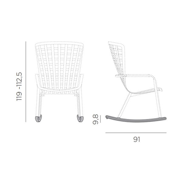 Nardi Folio Rocking terassikeinutuoli - Image 11