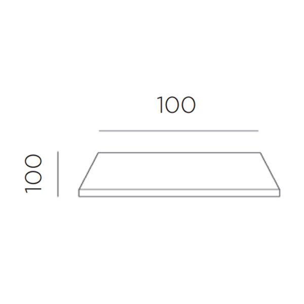 Nardi Piani laminato 100x100 neliö umpilaminaatti pöydänkansi - Image 11