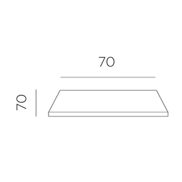 Nardi Piani laminato 70x70 neliö umpilaminaatti pöydänkansi - Image 12