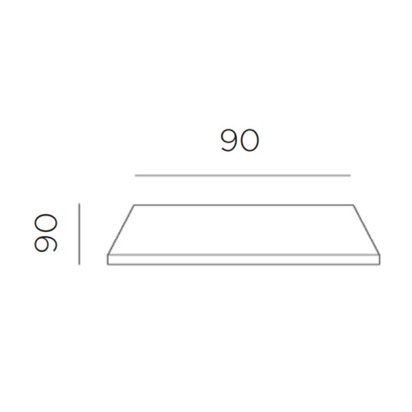 Nardi Piani laminato 90x90 neliö umpilaminaatti pöydänkansi - Image 11