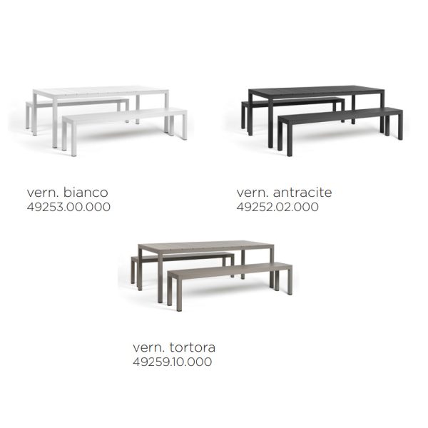 Nardi Set Rio Bench Alu terassipöytäsetti - Image 4