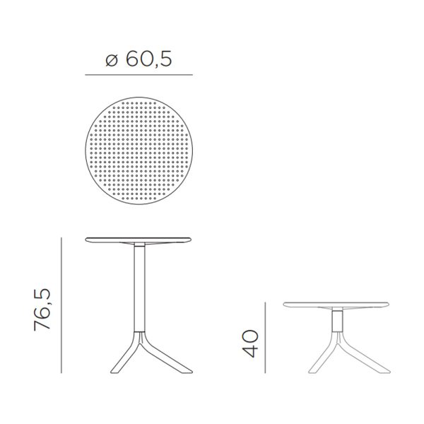 Nardi Step pyöreä terassipöytä - Image 9
