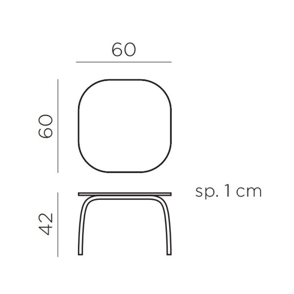 Nardi Loto Relax 60 terassisohvapöytä - Image 4