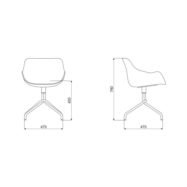 MDD Baltic Basic chair tuoli ristikkojalalla - Image 7