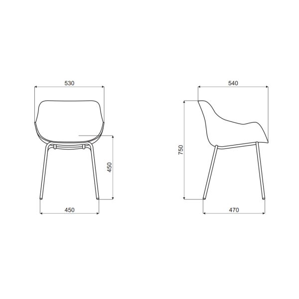 MDD Baltic Basic chair tuoli putkijaloilla - Image 8