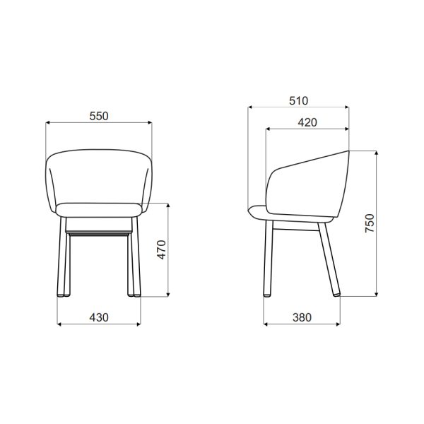 MDD Grace Chair tuoli puujaloilla - Image 7