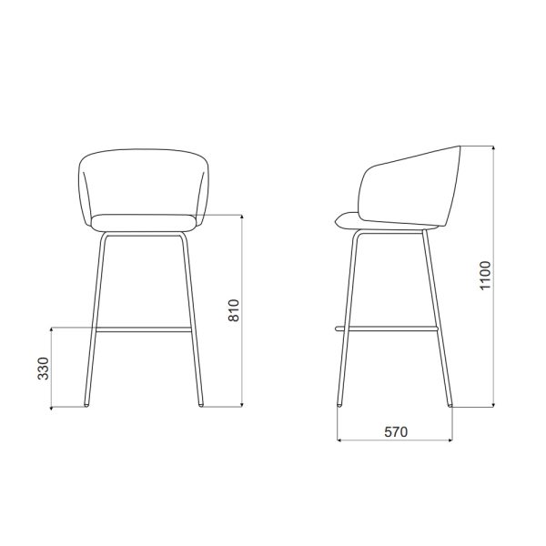 MDD Grace High Stool korkea baarituoli - Image 14