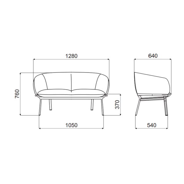 MDD Grace Sofa 2-istuttava sohva - Image 11