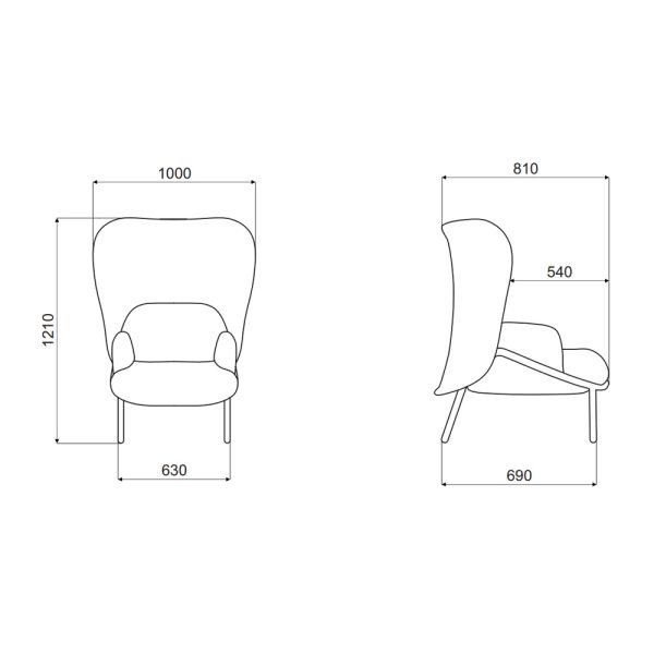 MDD Mesh Armchair Large Shield nojatuoli - Image 9