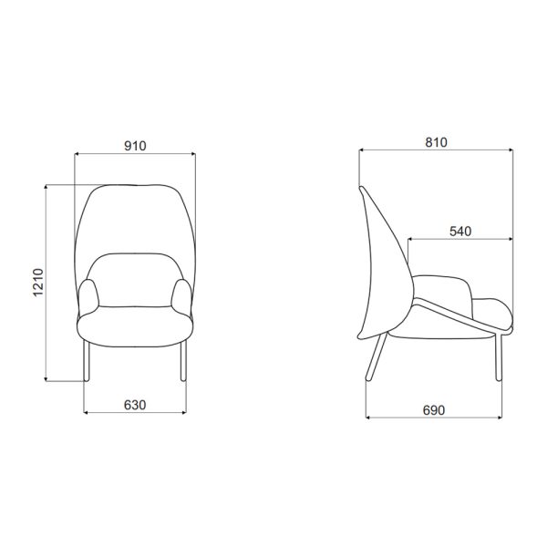 MDD Mesh Armchair Medium Shield nojatuoli - Image 12