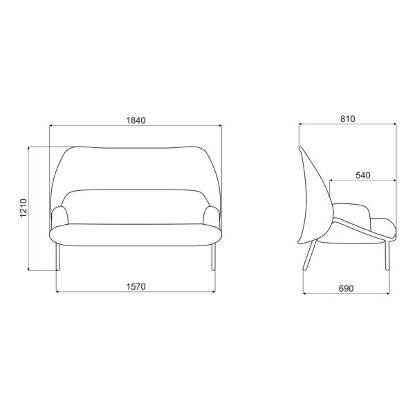 MDD Mesh Sofa Medium Shield sohva - Image 10