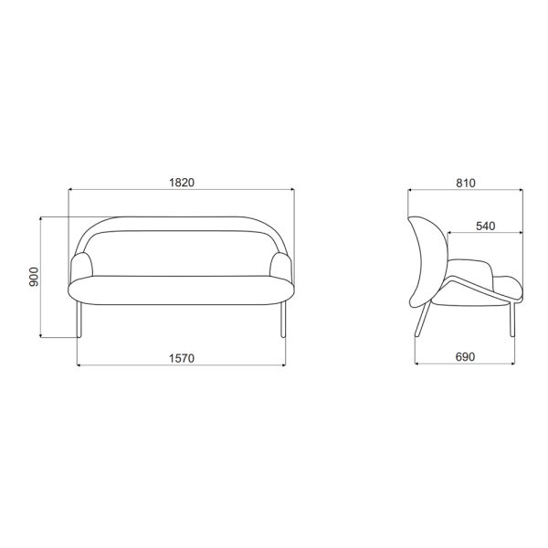 MDD Mesh Sofa Small Shield sohva - Image 15