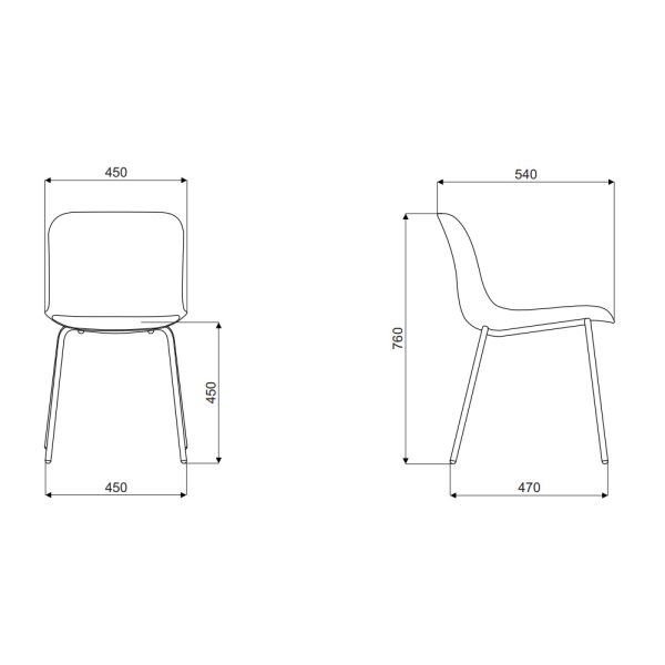 MDD Baltic 2 Soft Duo chair tuoli putkijaloilla - Image 13