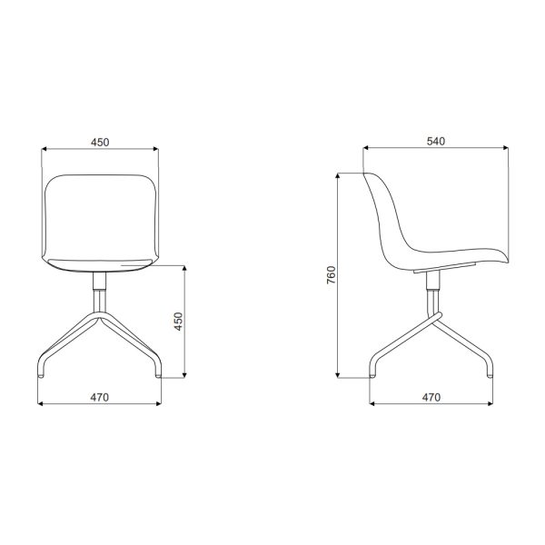 MDD Baltic 2 Soft Duo chair tuoli ristikkojalalla - Image 13