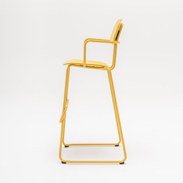 MDD New School High Stool baarituoli käsinojallinen - Image 3