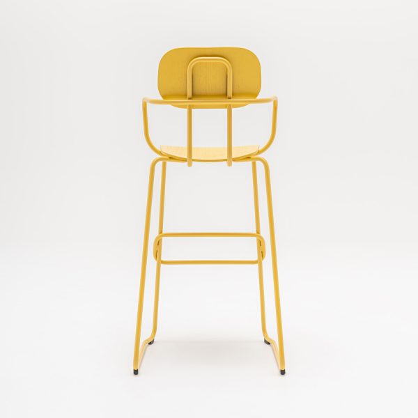 MDD New School High Stool baarituoli käsinojallinen - Image 4