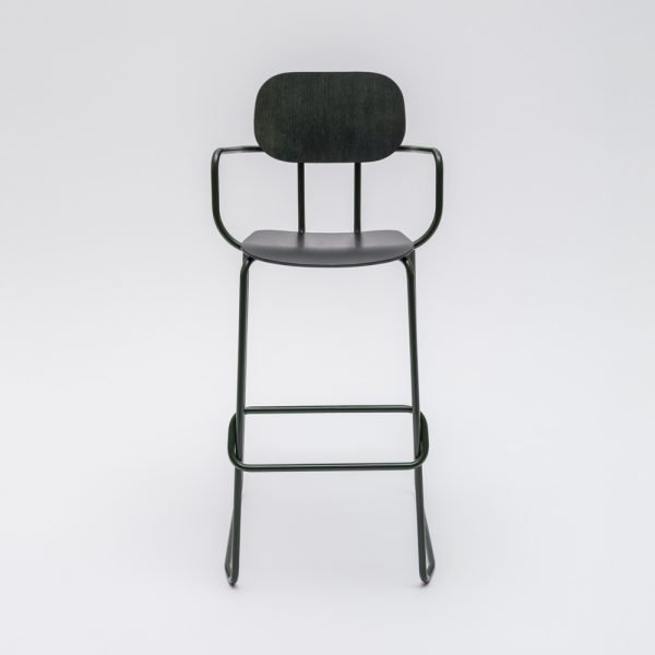 MDD New School High Stool baarituoli käsinojallinen - Image 12