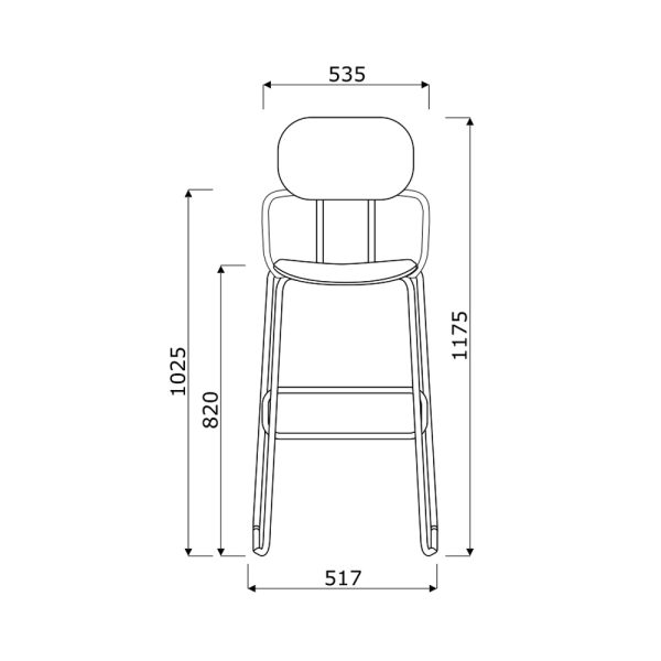 MDD New School High Stool baarituoli - Image 12