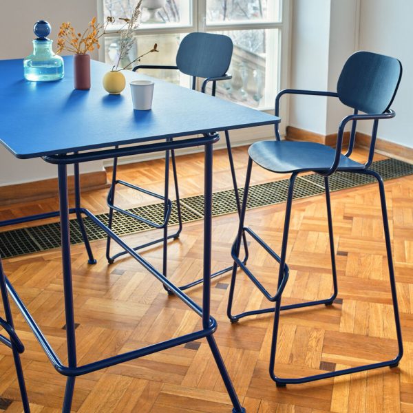 MDD New School High Stool baarituoli käsinojallinen - Image 13