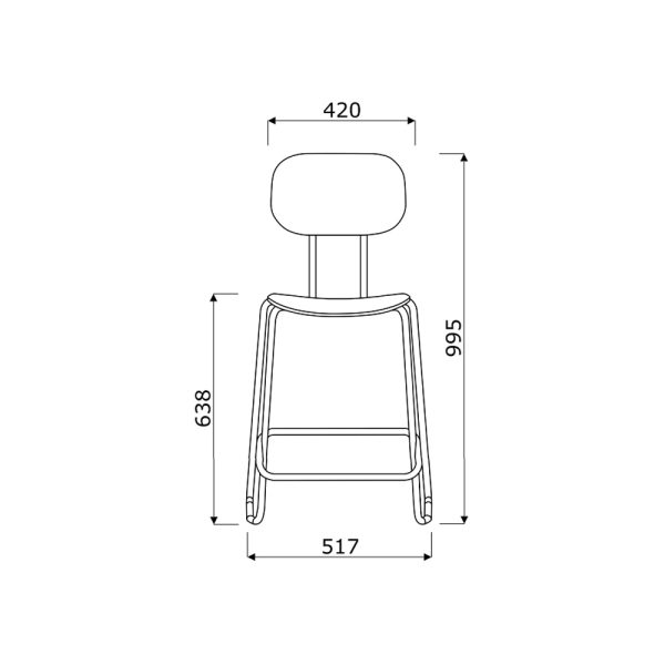 MDD New School High Stool baarituoli - Image 13