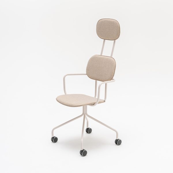 MDD New School Chair niskatuellinen verhoiltu tuoli ristikkojalka pyörillä - Image 2