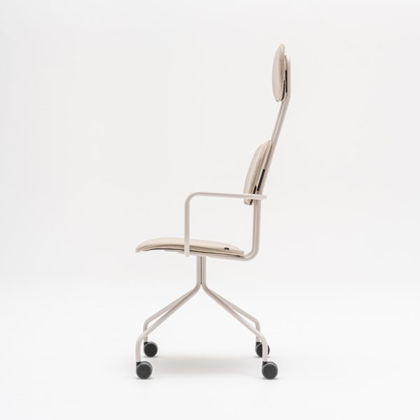 MDD New School Chair niskatuellinen verhoiltu tuoli ristikkojalka pyörillä - Image 3