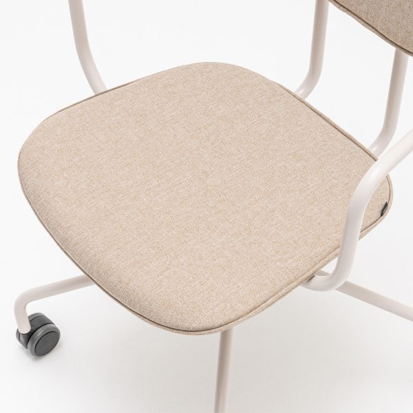 MDD New School Chair niskatuellinen verhoiltu tuoli ristikkojalka pyörillä - Image 5
