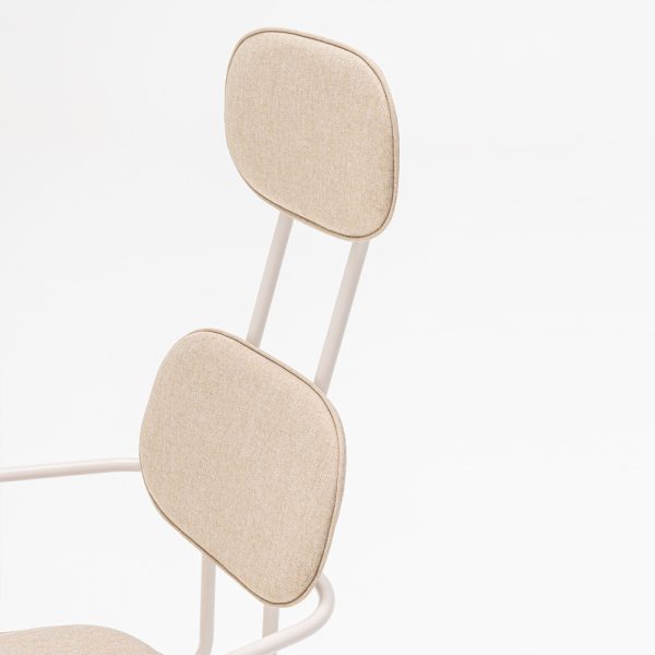 MDD New School Chair niskatuellinen verhoiltu tuoli ristikkojalka pyörillä - Image 7